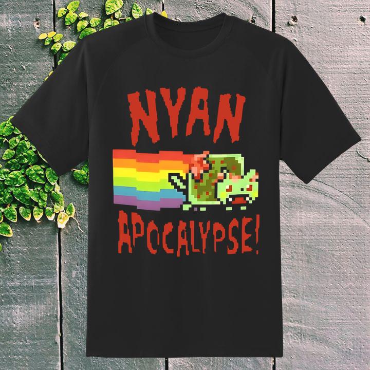 Nyan Apocalypse Cat Pixel Shirt