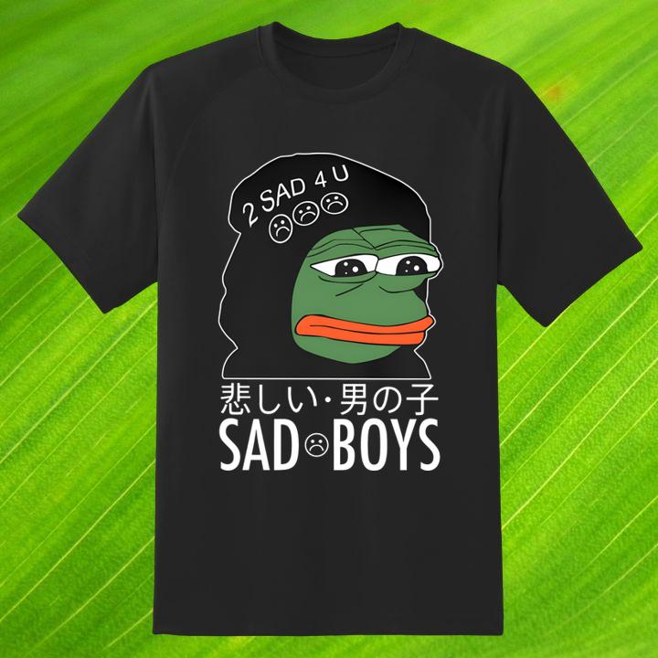 Pepe The Frog Sad Boys 2 Sad 4 U T-Shirt