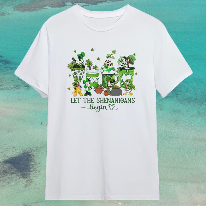 Mickey & Friends St. Patricks Day Let The Shenanigans Begin T-Shirt