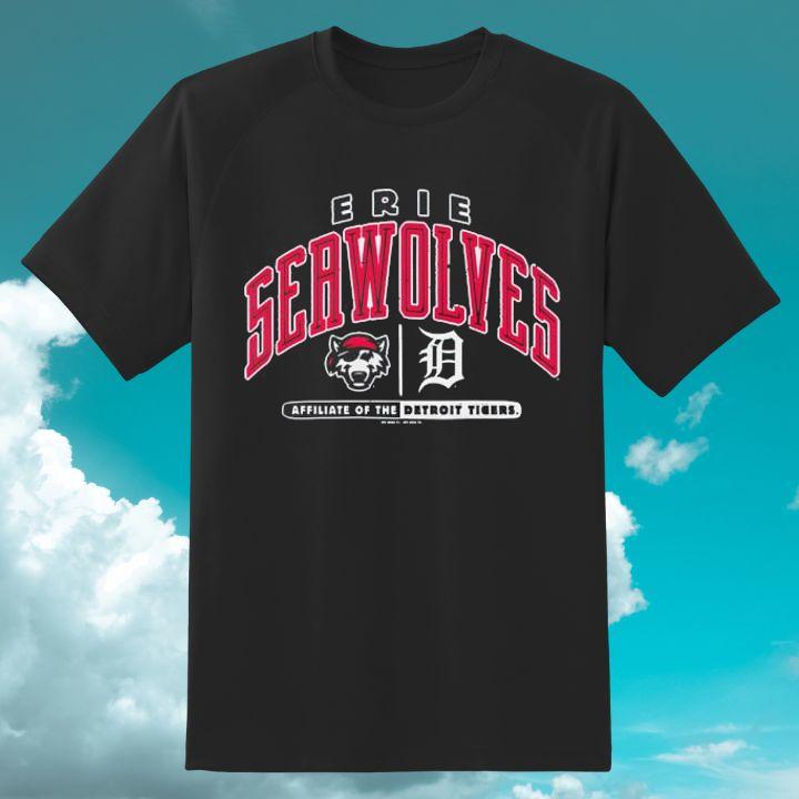 Erie Seawolves Affiliate Of The Detroit Tigers MLB Baseball T-Shirt