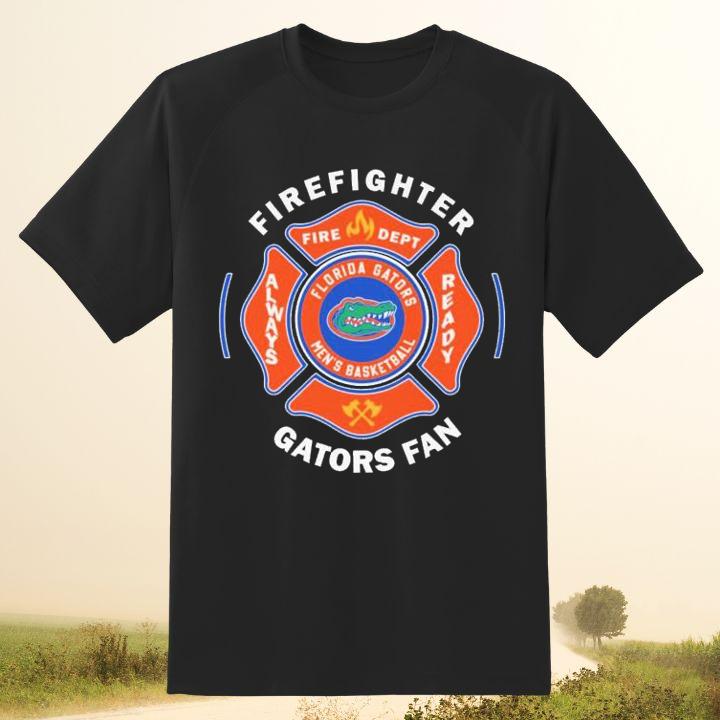 Fire Dept Florida Gators Logo Football Firefighter T-Shirt