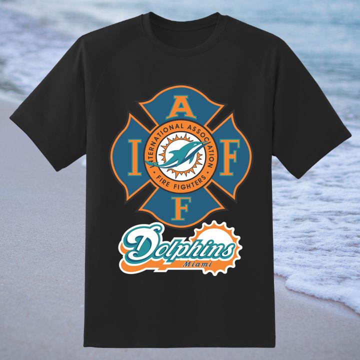 Miami Dolphins International Association Fire Fighters T-Shirt