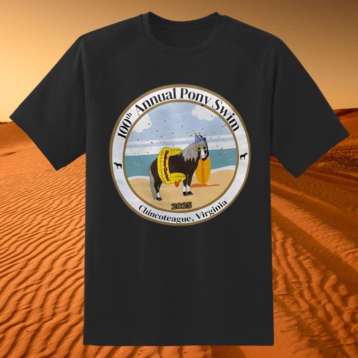 Chincoteague Pony Swim 2025 Shirt - 100th Anniversary Limited Edition