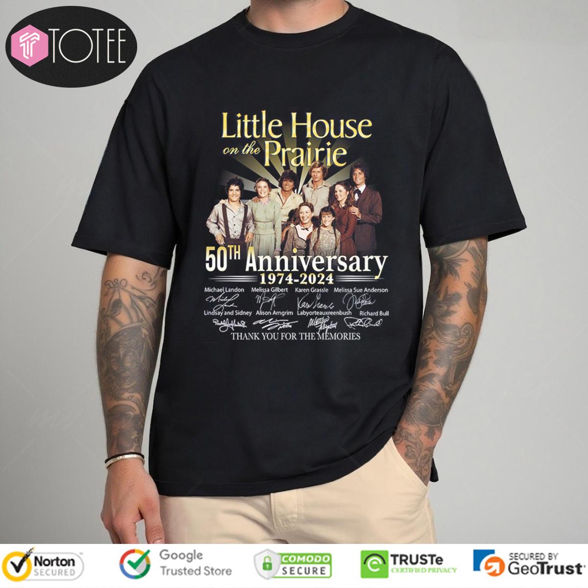 Little House On The Prairie 50Th Anniversary Thank You For The Memories T-Shirt