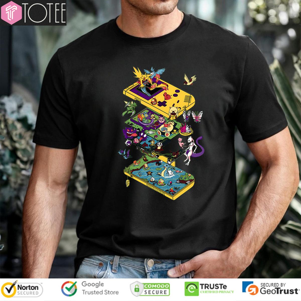 Pokémon Characters Nintendo Game T-Shirt