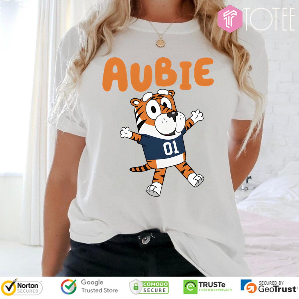 Aubie Tiger Bluey Muffin Heeler Auburn Tigers T-Shirt