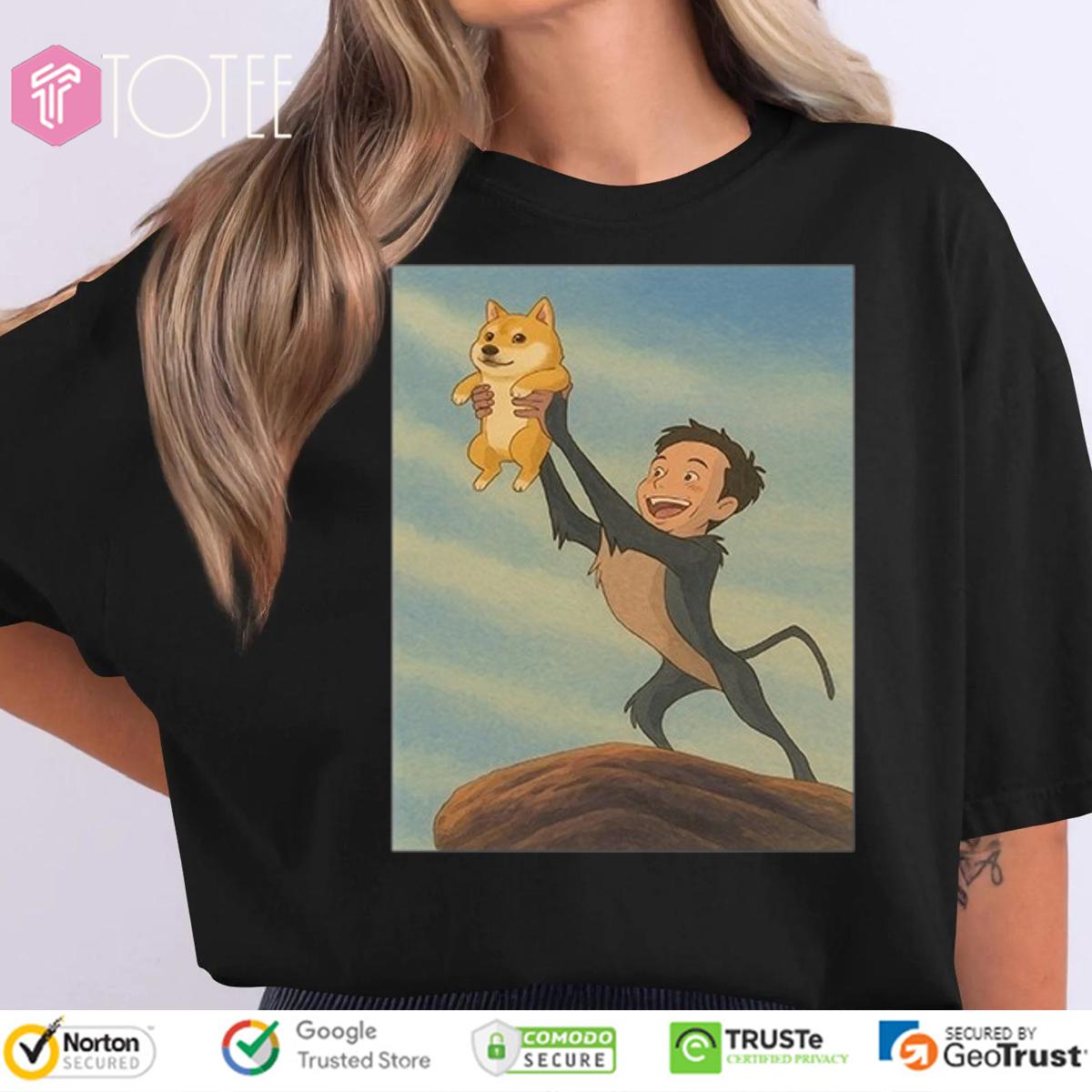 The Lion King Parody Elon Musk Doge T-Shirt