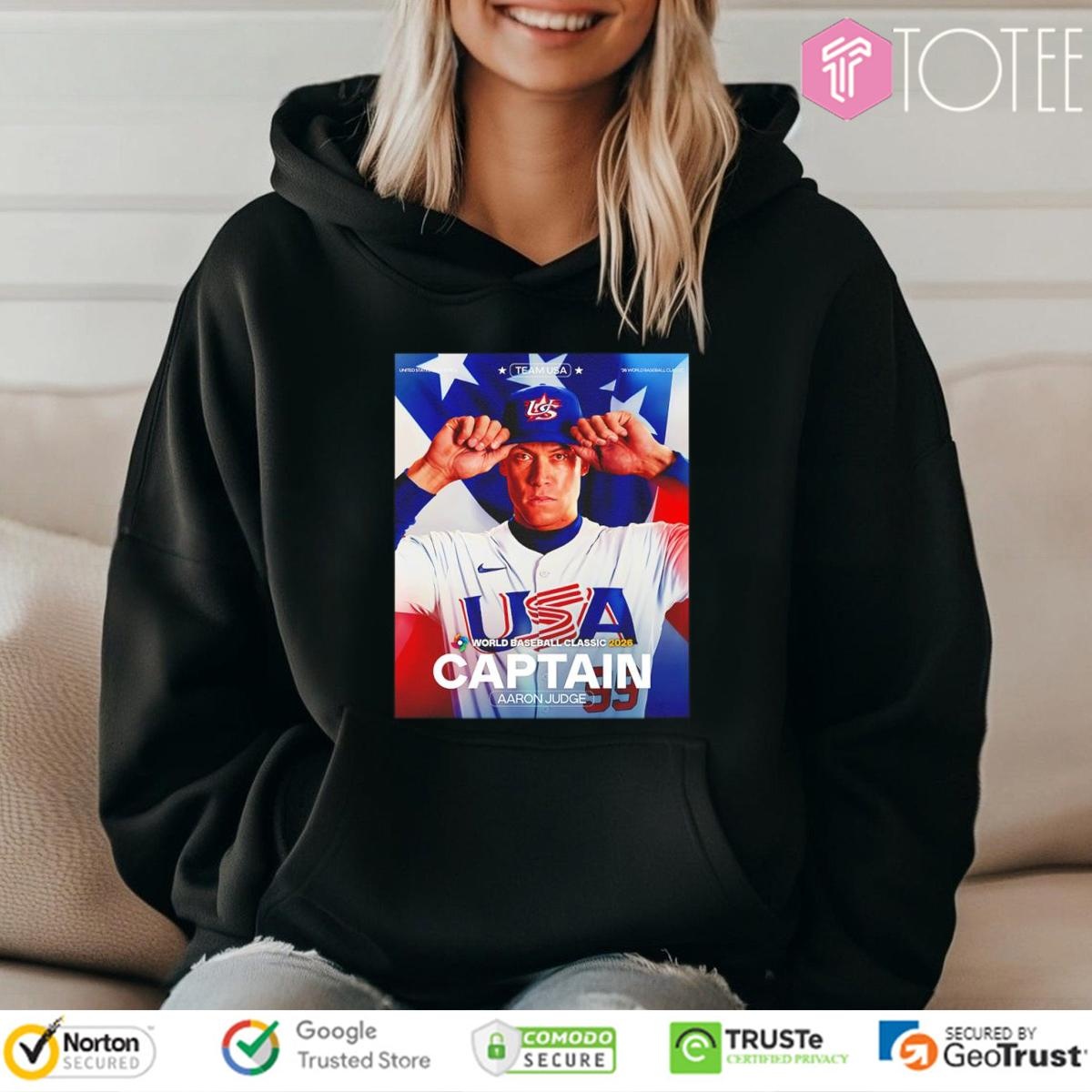 Aaron Judge America's Captain Team USA Baseball 2026 hoodie