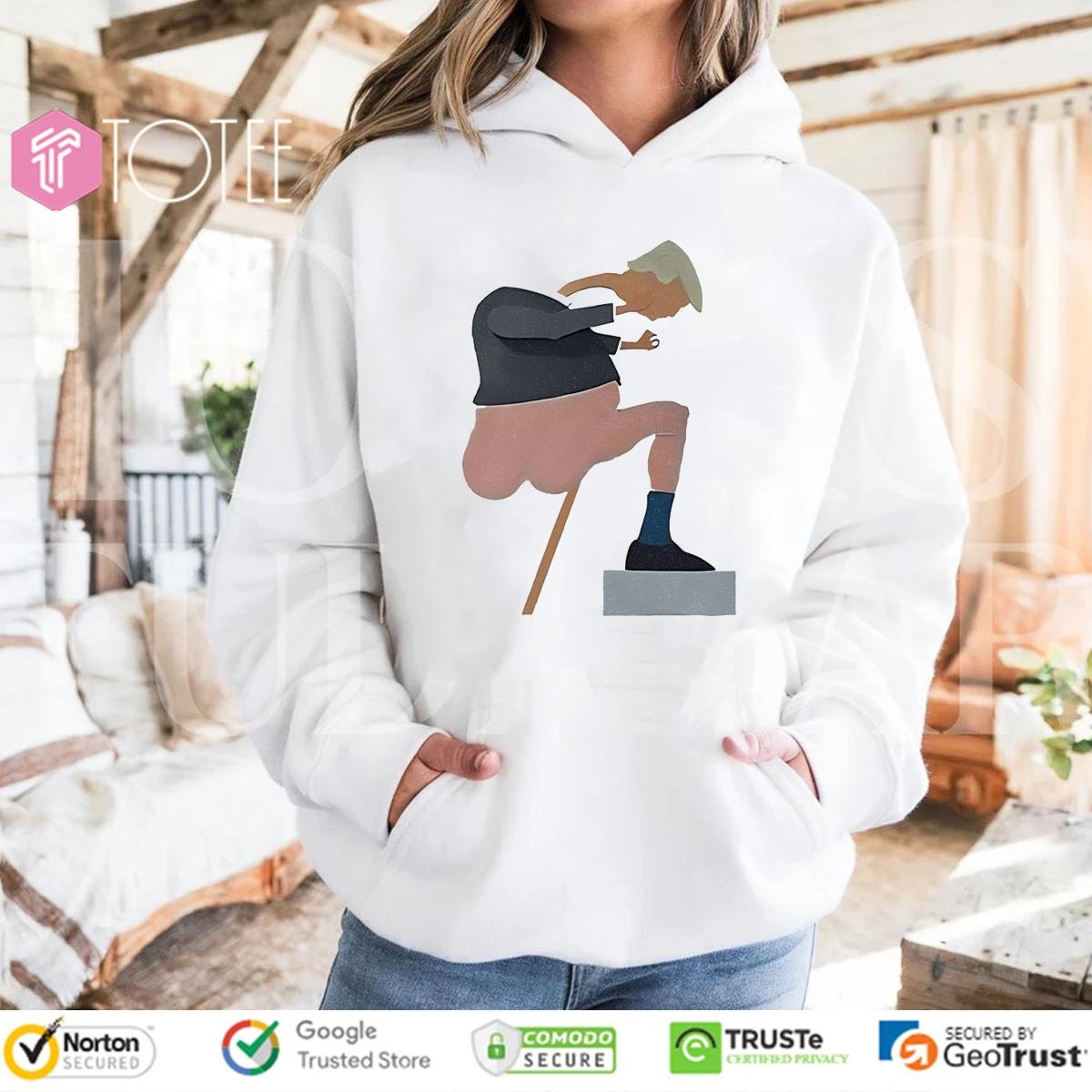 A Living Statue Trump hoodie