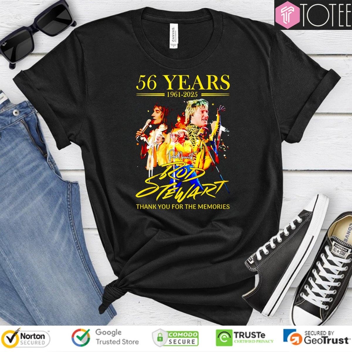 56 Years 1961-2025 Rod Stewart Signature T-shirt