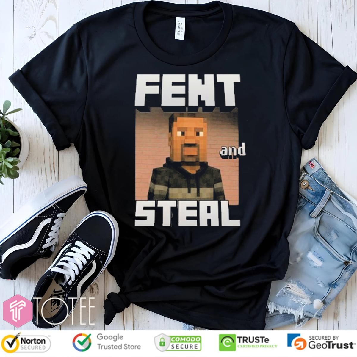 Fent And Steal George Floyd Parody Minecraft T-shirt