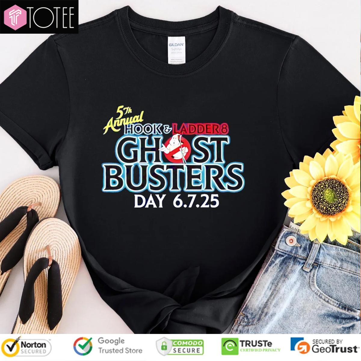 5Th Annual Hook And Ladder 8 Ghostbusters Day 2025 T-shirt