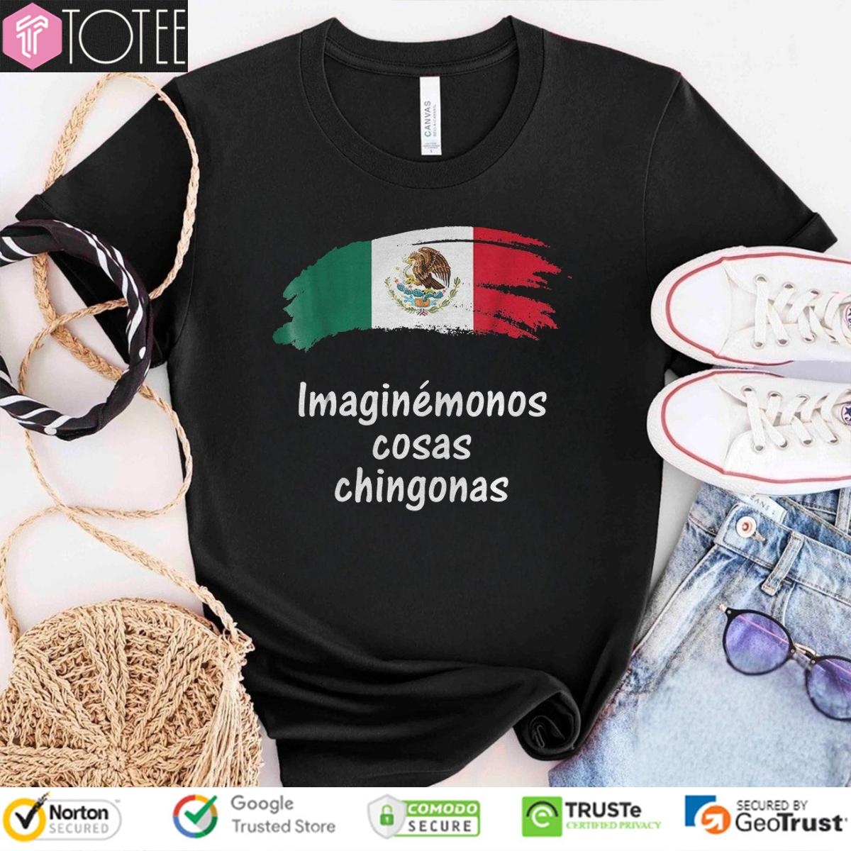 Imaginémonos Cosas Chingonas Mexican Flag T-shirt