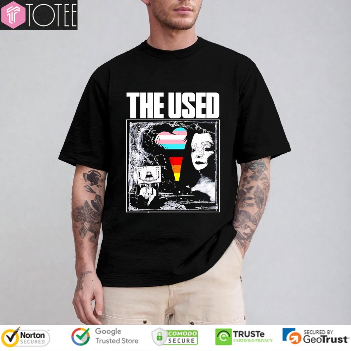 The Used Rock Band 25 Year Anniversary Tour Lgbt Pride T-shirt
