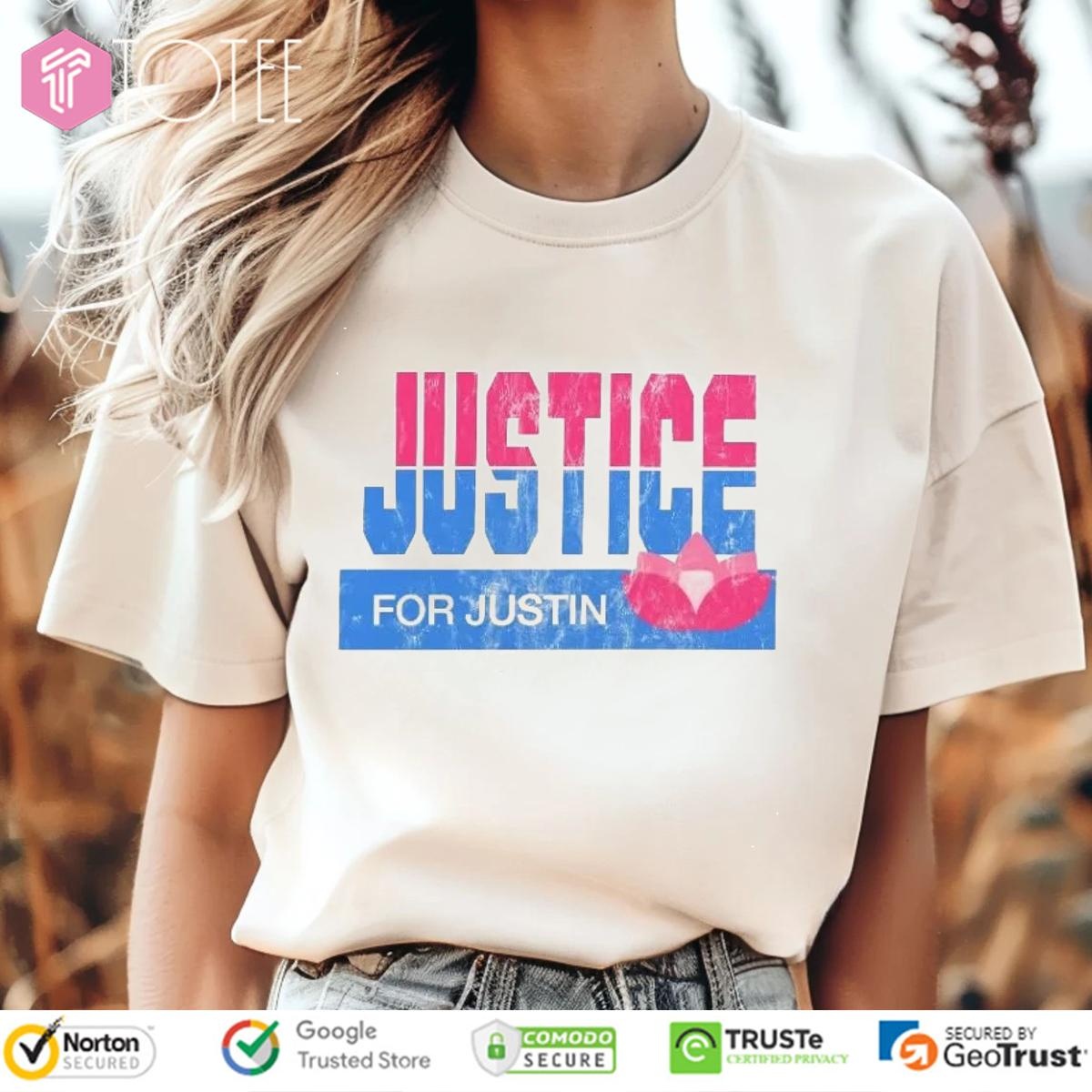 Zack Peter Justice For Justin T-shirt