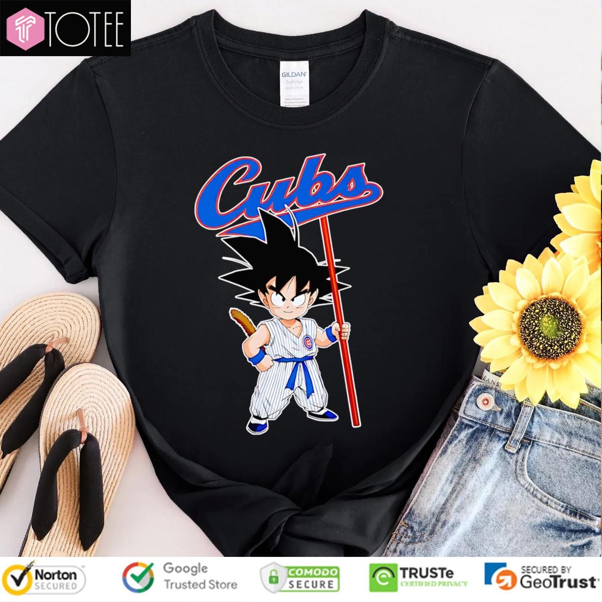 Dragon Ball Z Goku Cosplay Chicago Cubs T-shirt