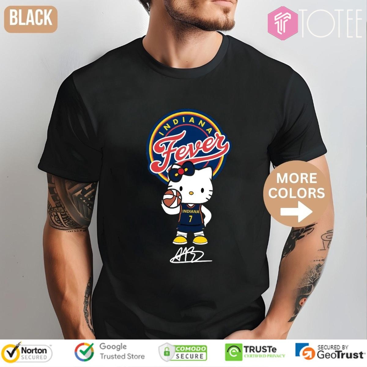 Indiana Fever Aliyah Boston Hello Kitty Signature T-shirt