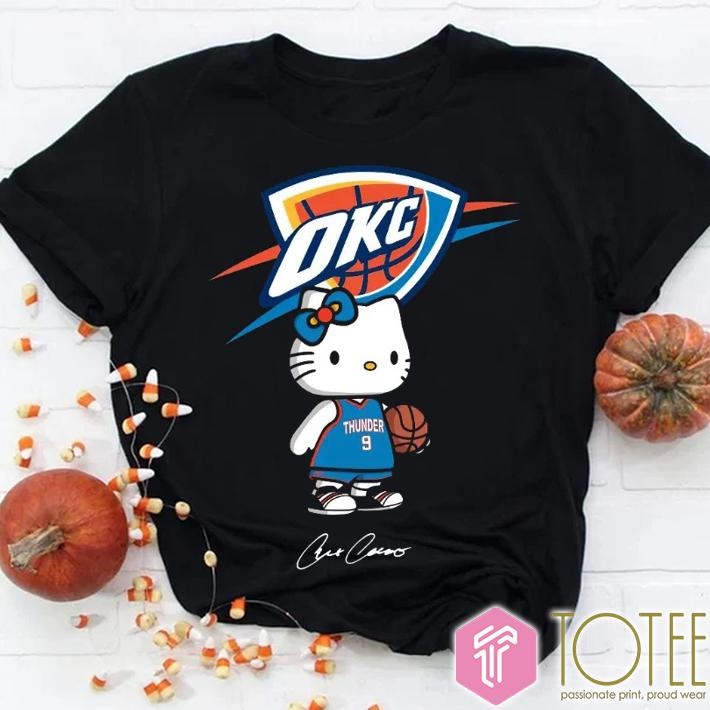 Oklahoma City Thunder Alex Caruso Hello Kitty Signature T-shirt
