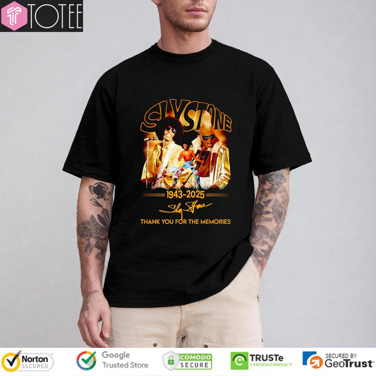 Sly Stone 1943-2025 Signature T-shirt