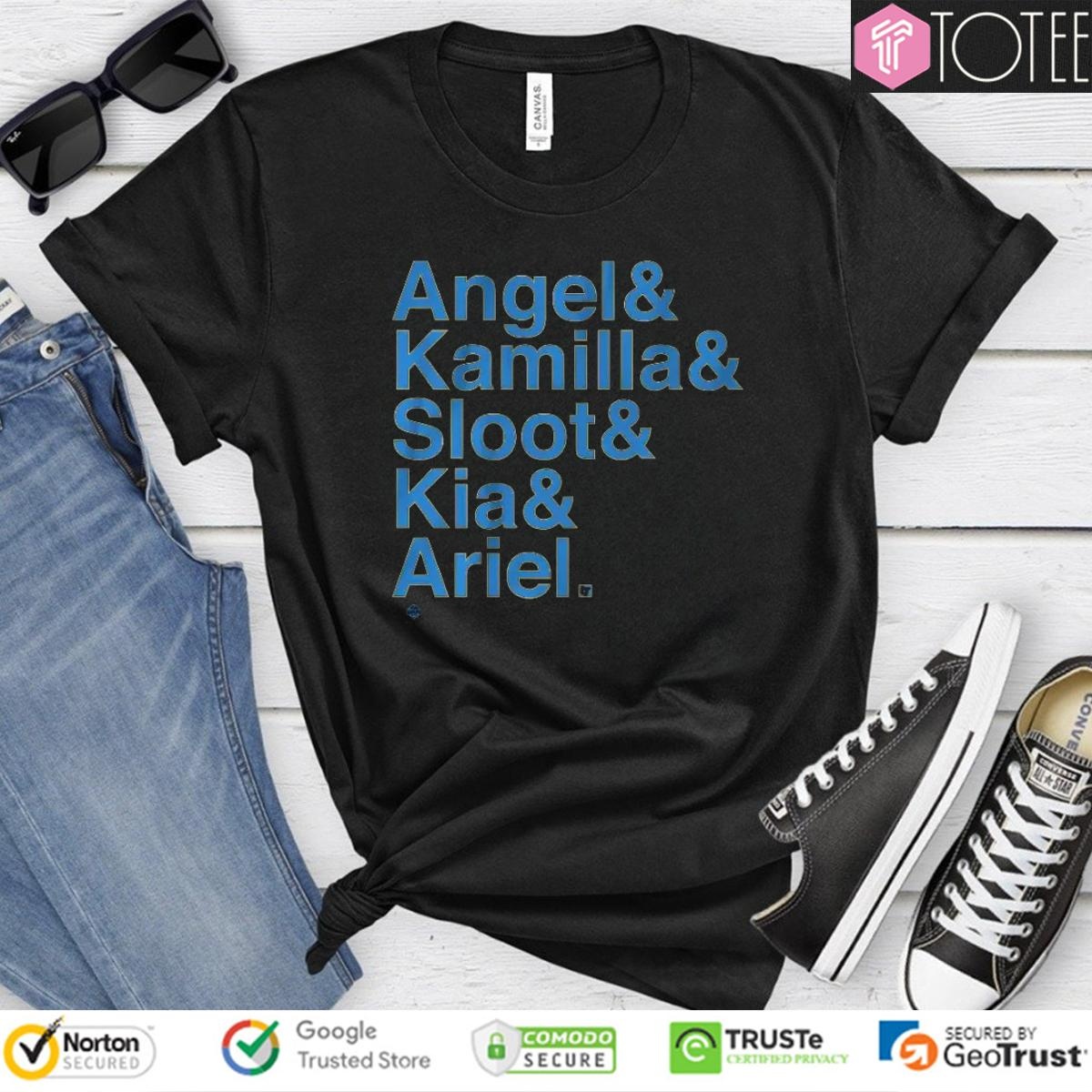 Chicago Sky Players Angel Kamilla Sloot Kia Ariel T-shirt