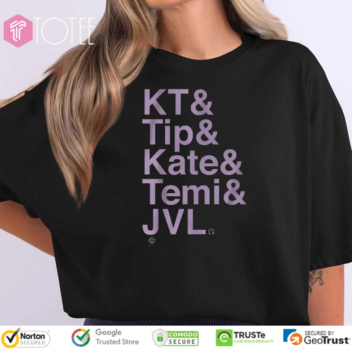 Golden State Valkyries Players Names Kt Tip Kate Temi Jvl T-shirt
