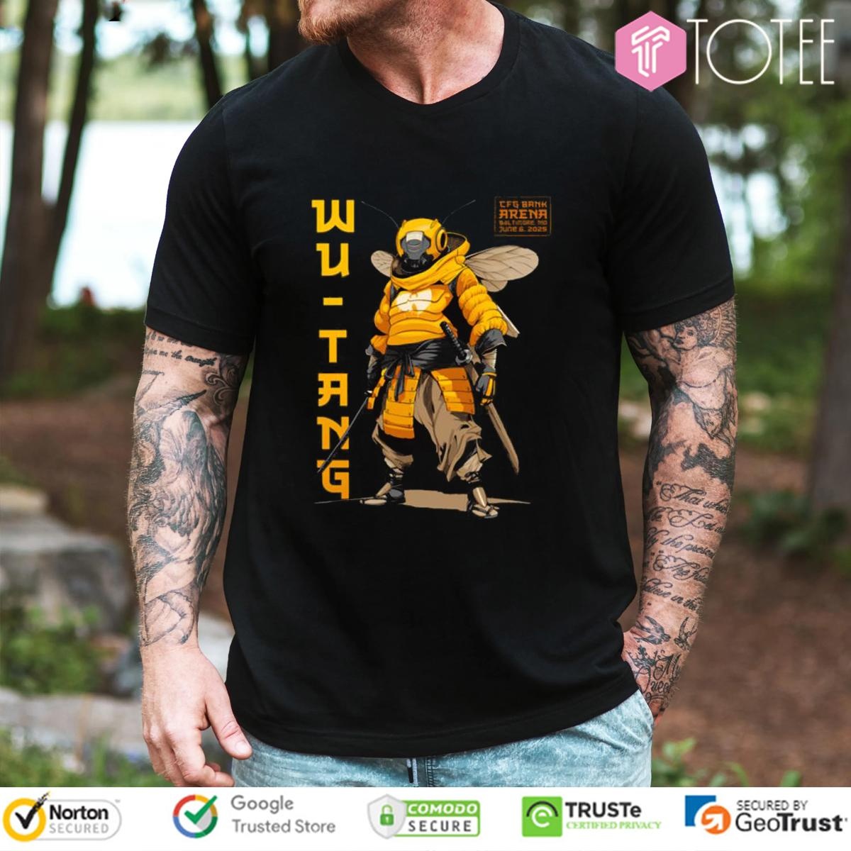Bee Samurai Wu Tang Clan Baltimore June 6Th 2025 T-shirt