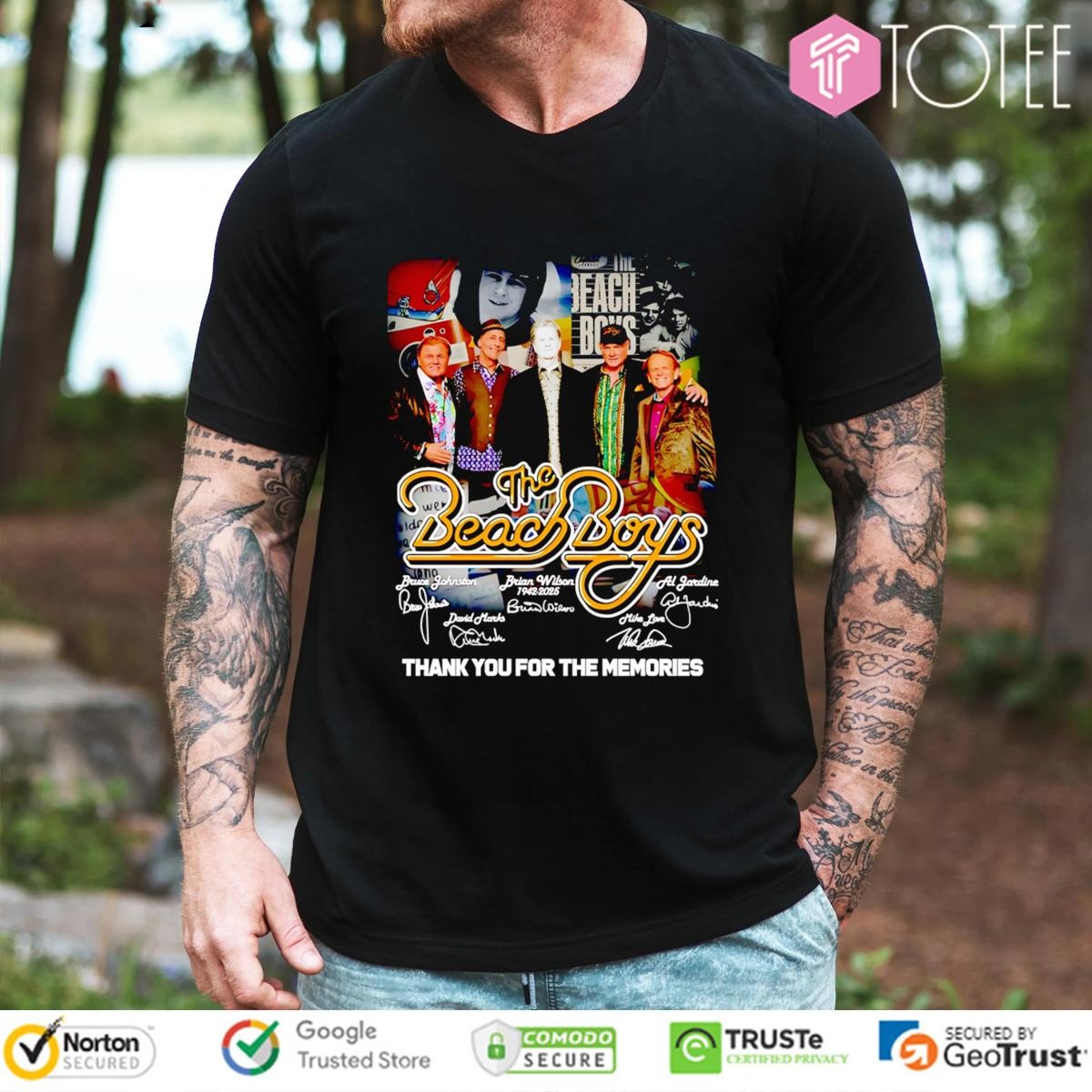The Beach Boys Thank You For The Memories Signatures T-shirt