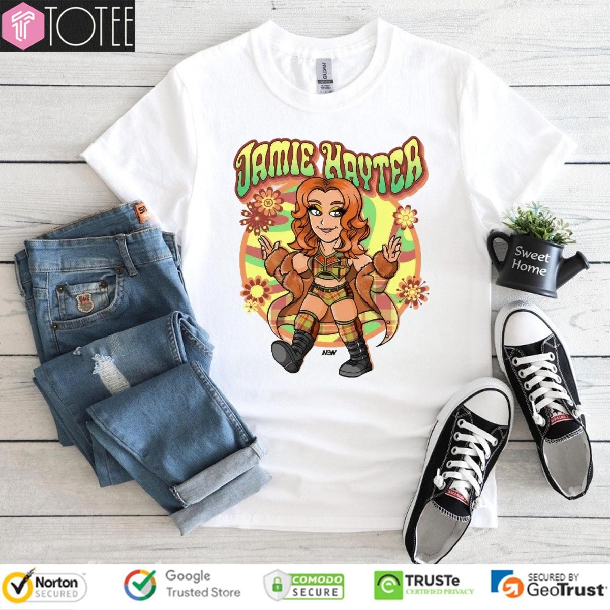 Jamie Hayter Flower Child Kids Aew Graphic T-shirt