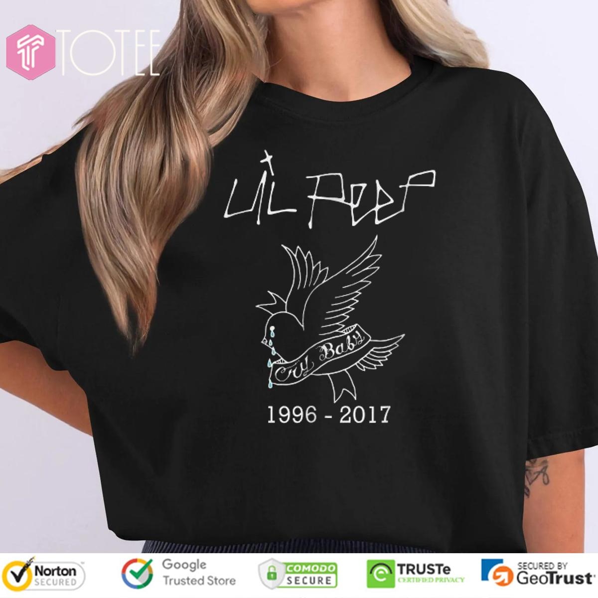 Lil Peep Rapper Crybaby Hellboy T-shirt