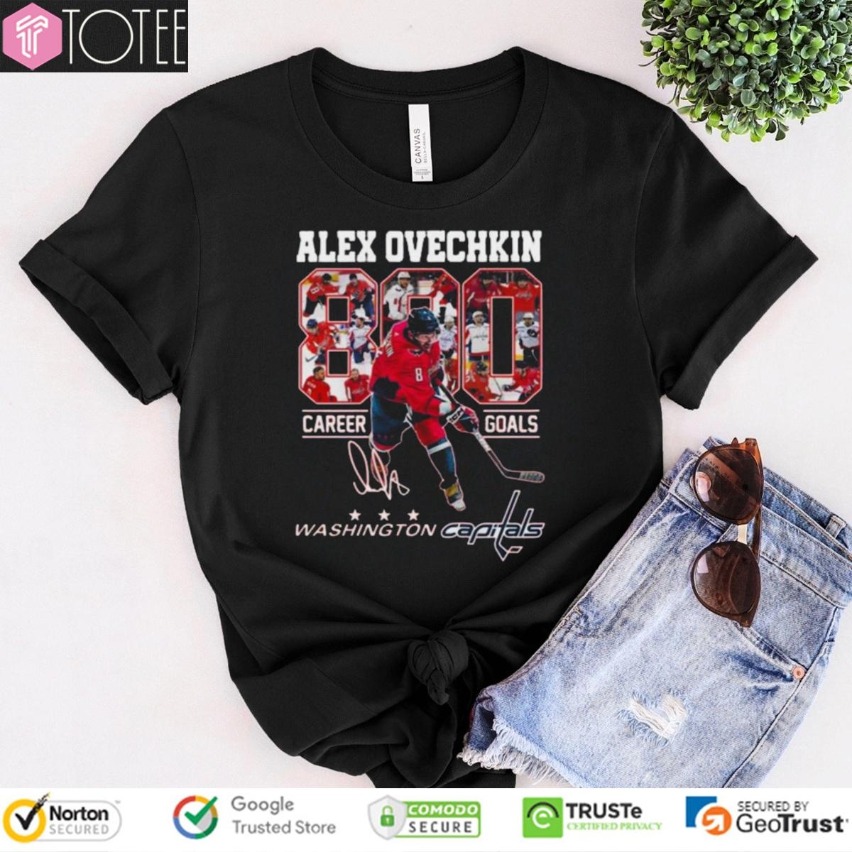 Alex Ovechkin 890 Career Goals Washington Capitals Signature T-shirt
