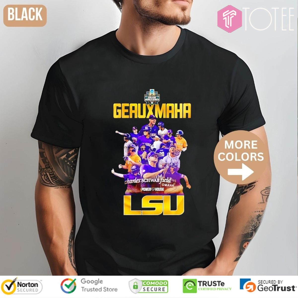 Tigers Baseball Geauxmaha 2025 Super Regional Champions T-shirt