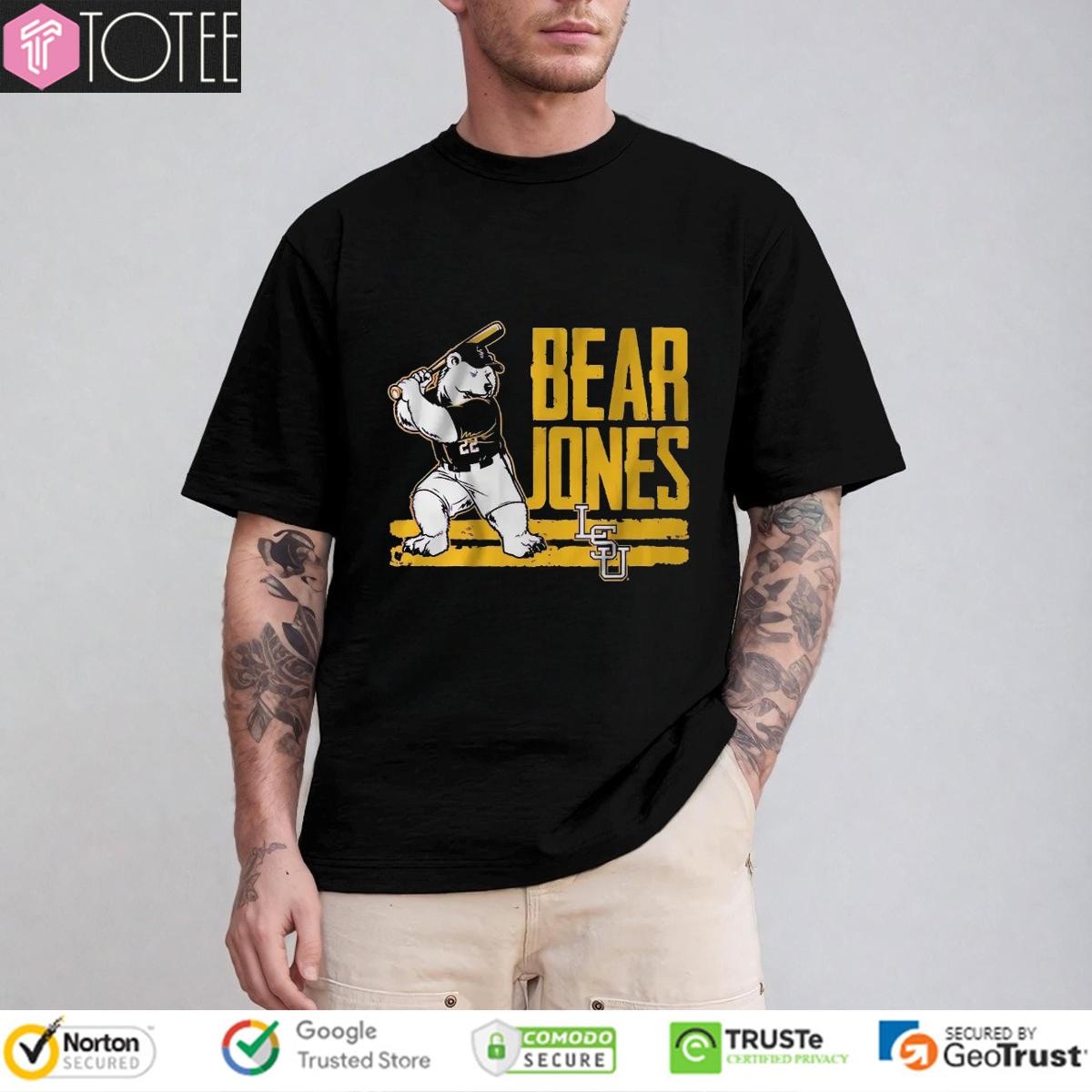Bear Jones Ls Tigers Baseball Jared Jones T-shirt