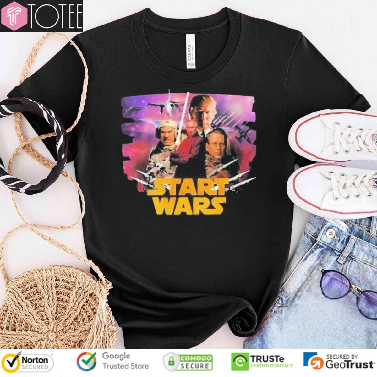 Start Wars Trump And Putin Parody Star Wars T-shirt