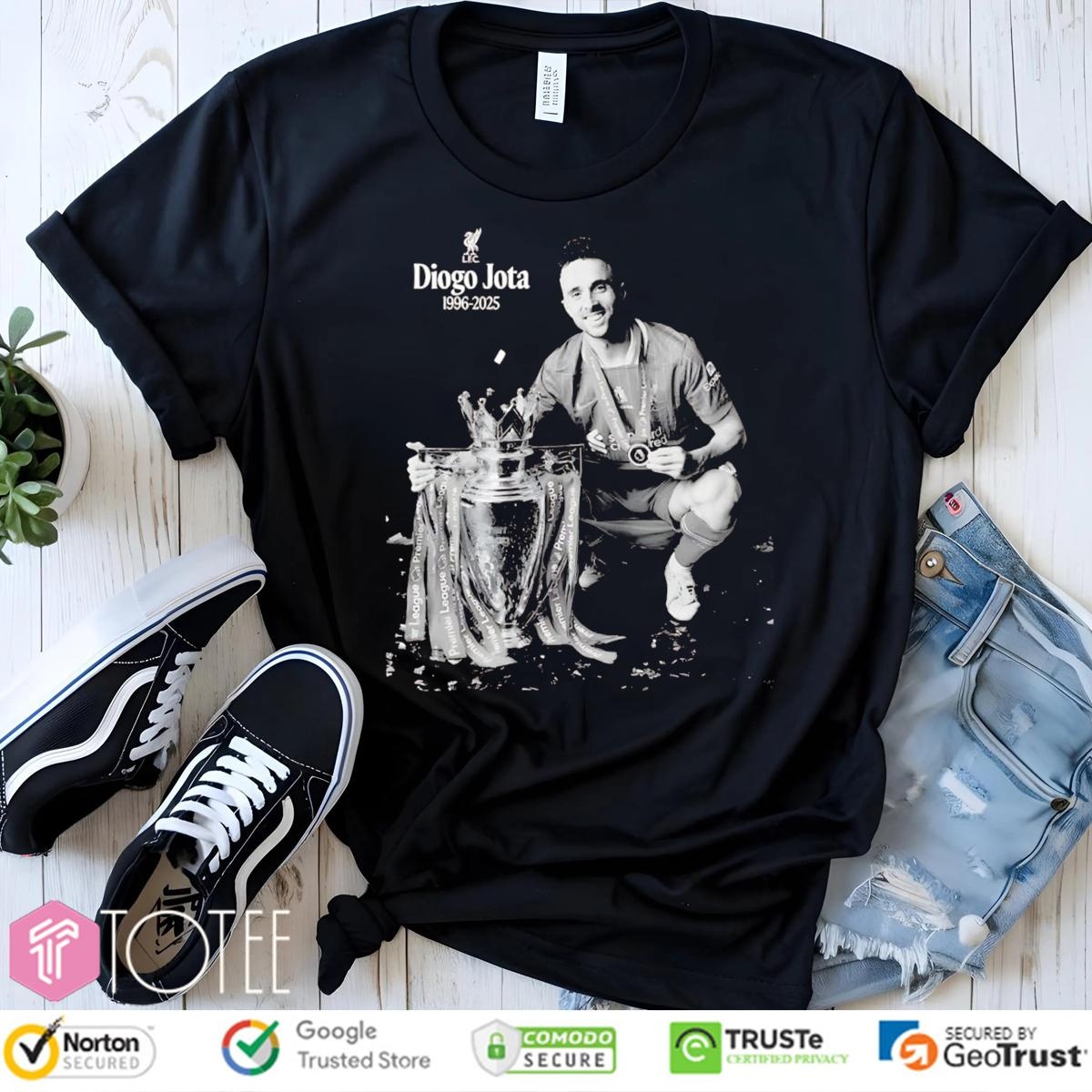In Memory Of Diogo Jota 1996-2025 Trophy Liverpool Fc T-shirt