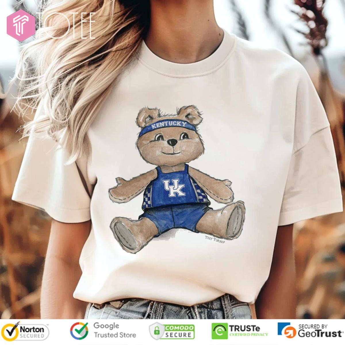Tiny Turnip Teddy Bear X Kentucky Wildcats Basketball T-shirt