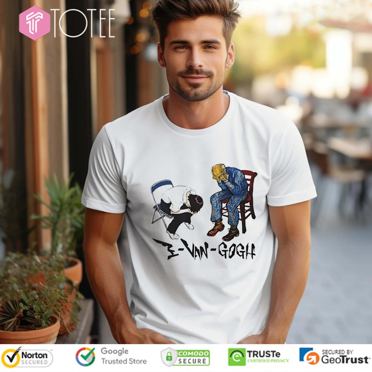 Van Gogh Ikari Shinji Evangogh T-shirt